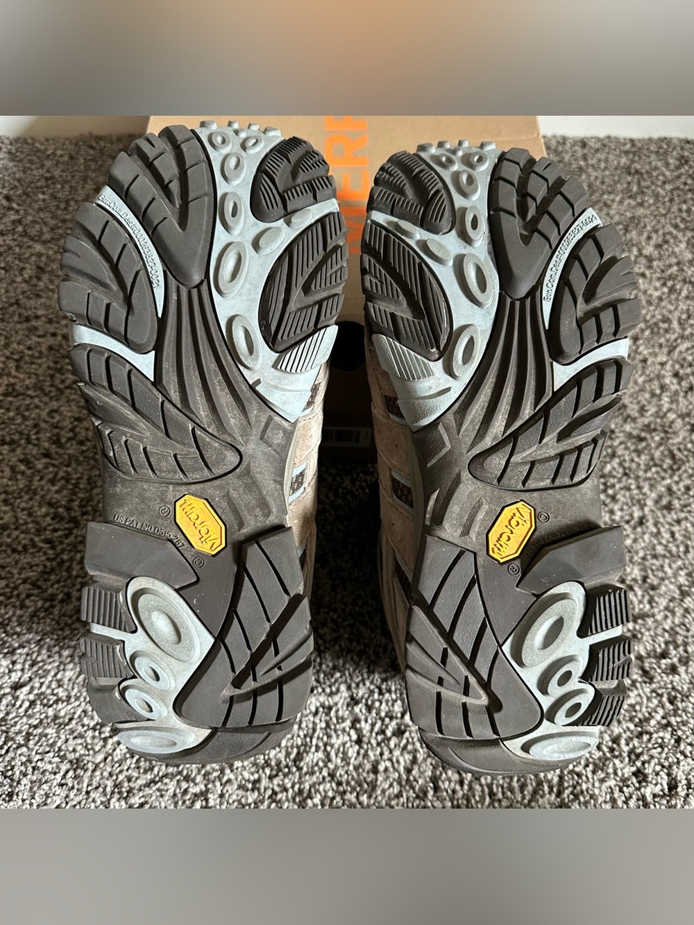 Women's BRINDLE Merrell Moab 2 Mid Waterproof Hiking Shoes Size 9 - Picture 6 of 15